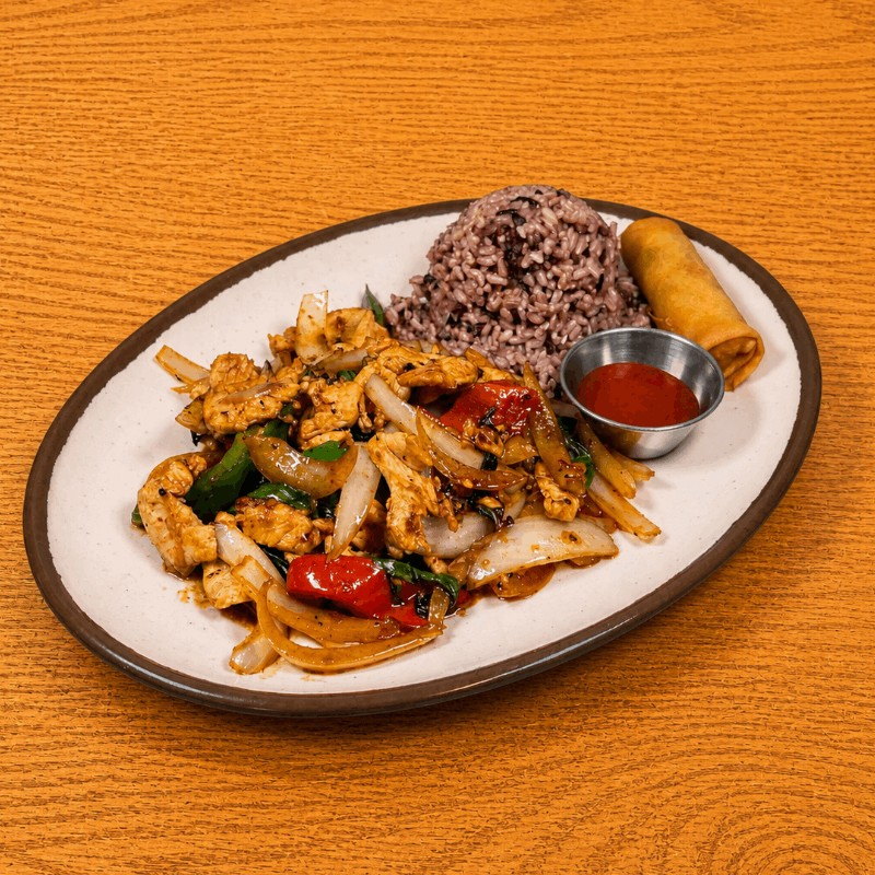 L Spicy Basil (Lunch Special) from Noodle Monster in Valley Village